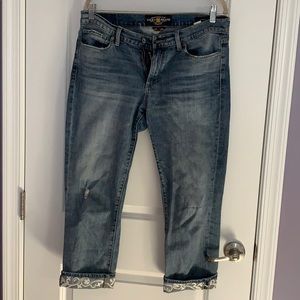 Lucky brand “sweet crop” jeans